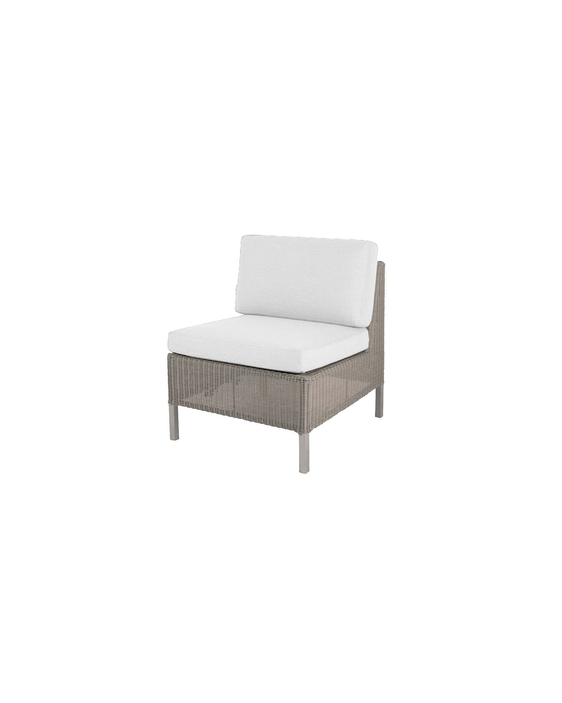 Cane-line Connect single seat module in light Cane-line Weave