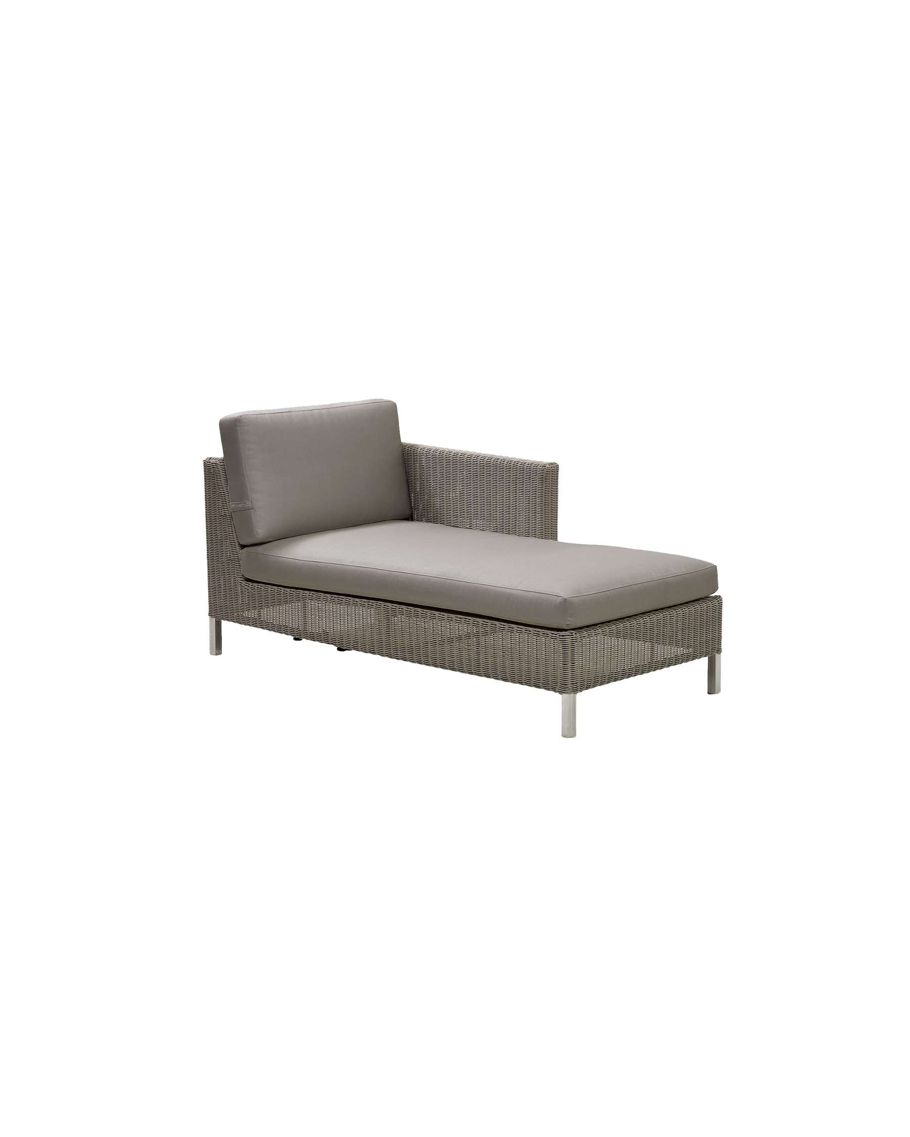 Cane-line Connect chaise lounge module in Cane-line Weave