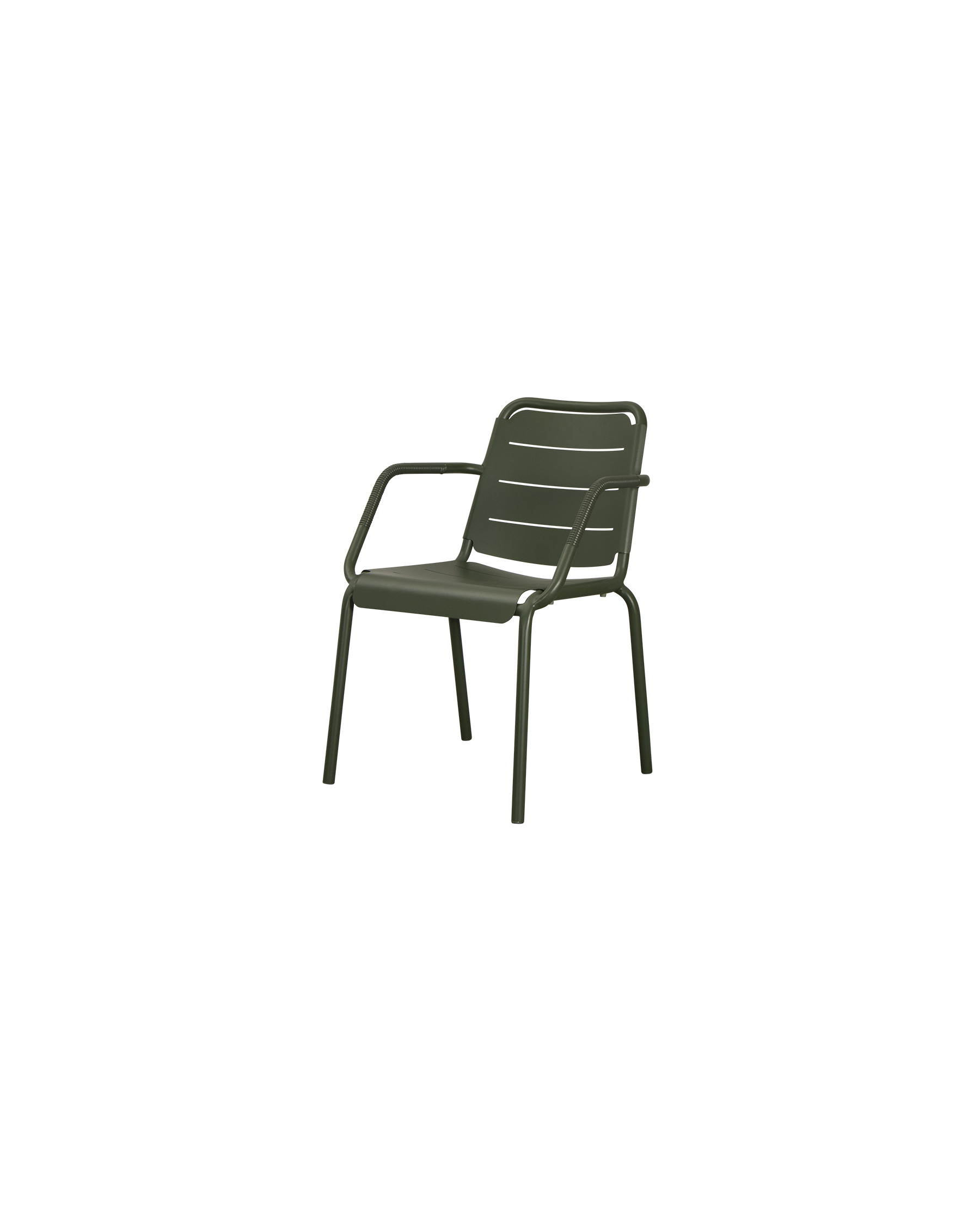 Cane-line Copenhagen outdoor dining armchair in powder-coated aluminum