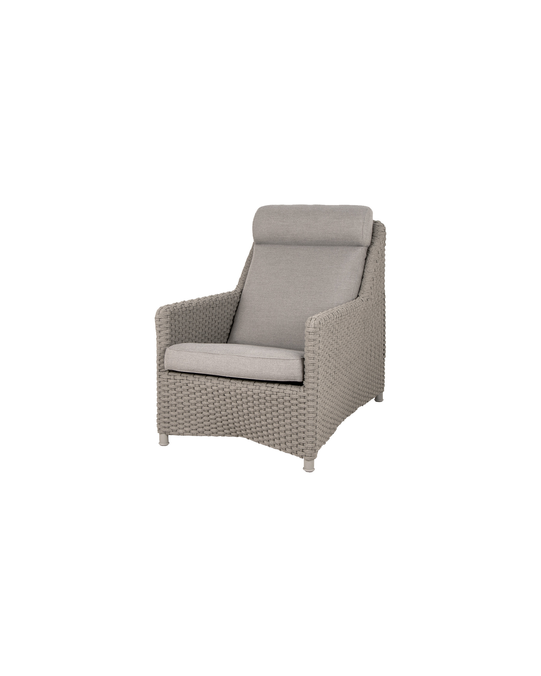Cane-line Diamond highback lounge chair in rope weave