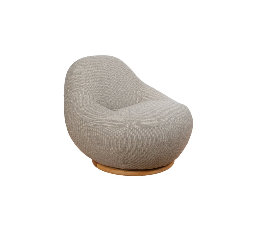 Gem lounge chair w/teak swivel