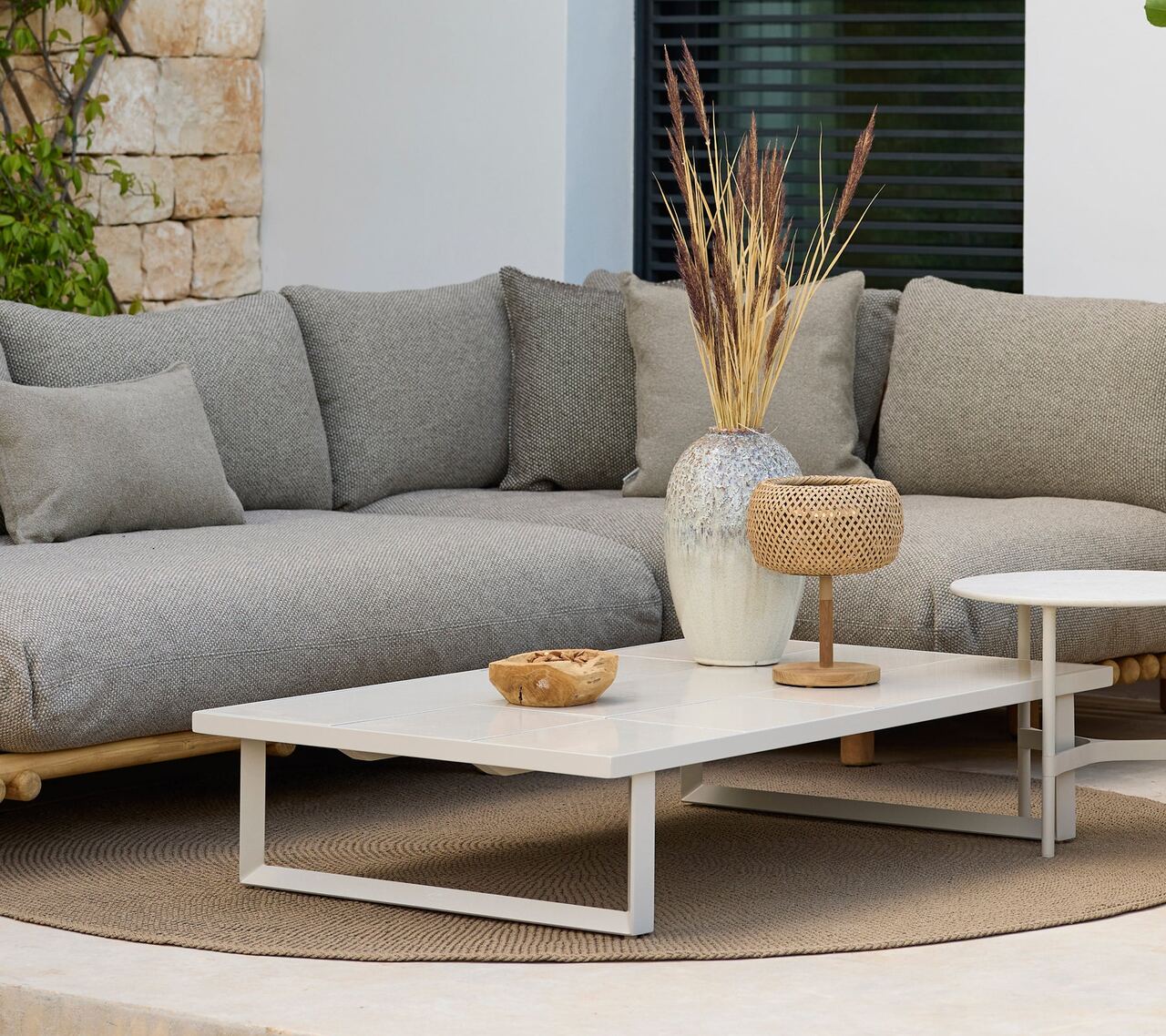 Glaze coffee table, rectangular
