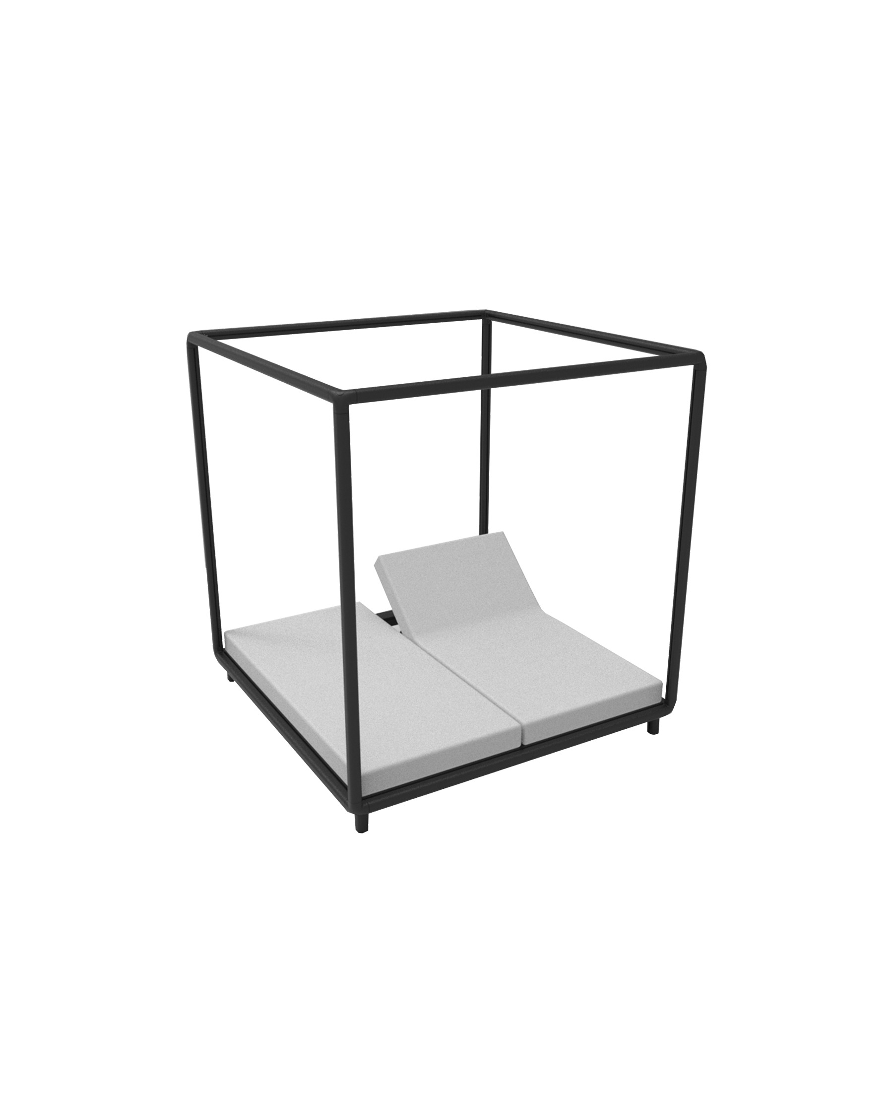 Cane-line Laze outdoor cabana daybed with aluminum frame and weather-ready cushions