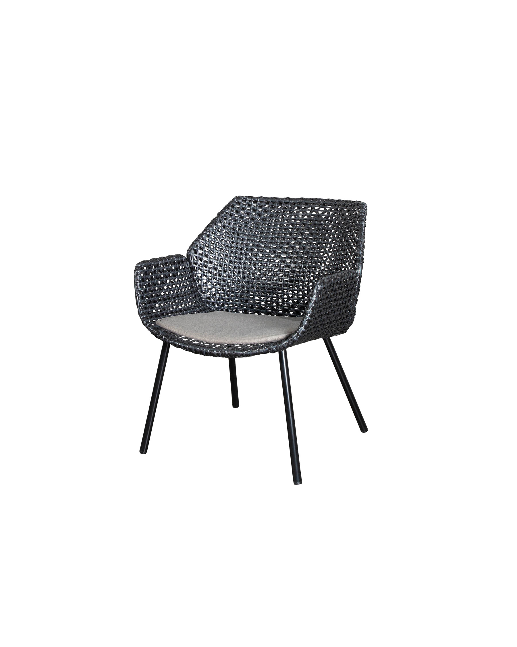 Cane-line Vibe outdoor lounge chair in woven Cane-line Weave