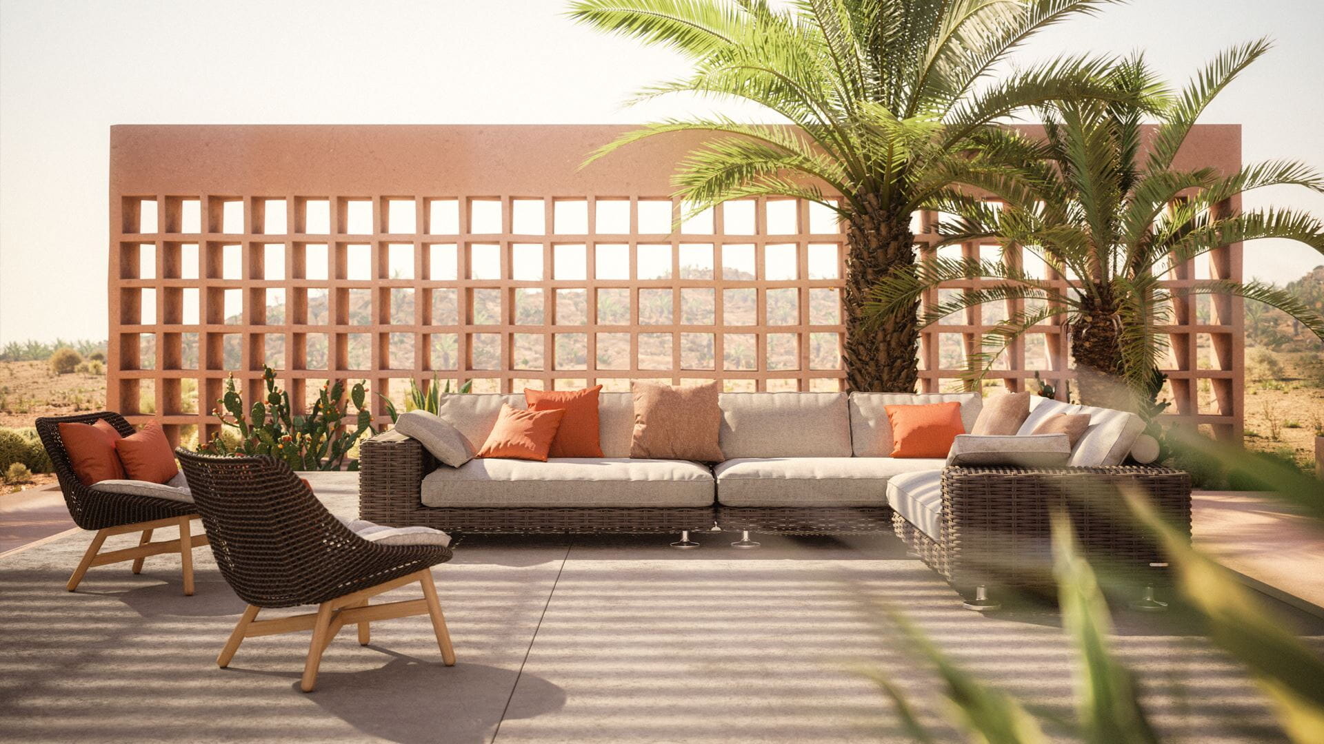 Mbrace outdoor furniture by Dedon
