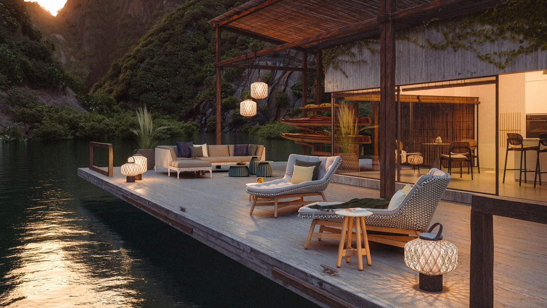 Mbrace outdoor furniture by Dedon