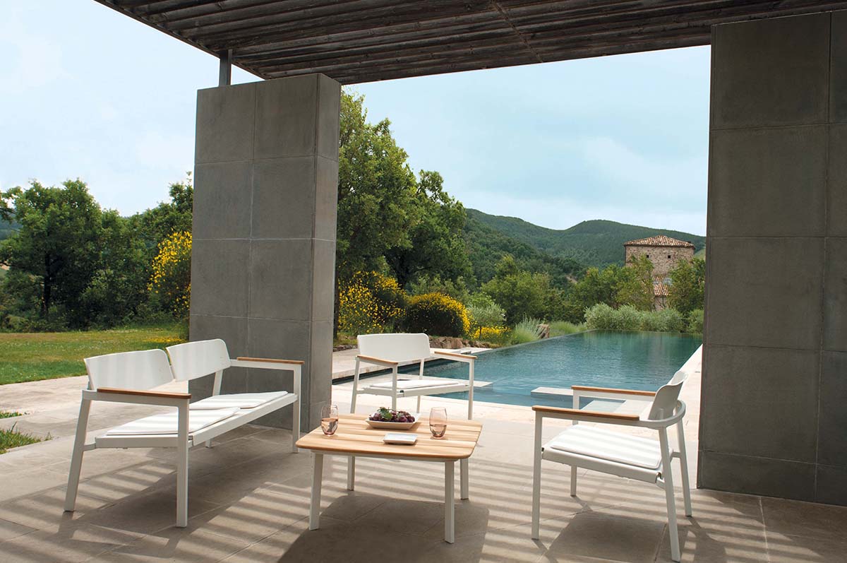 Shine Sofa Lounge chair Table Basso Shine Teak