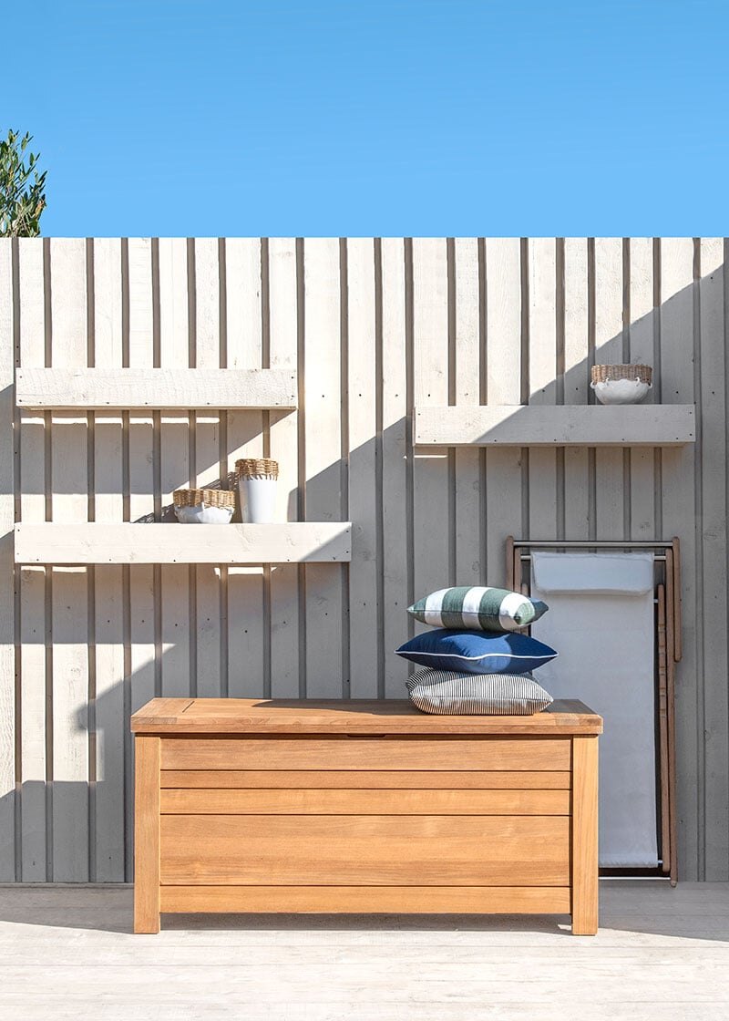 T-Box Pickled Teak Trunk outdoor collection by Ethimo