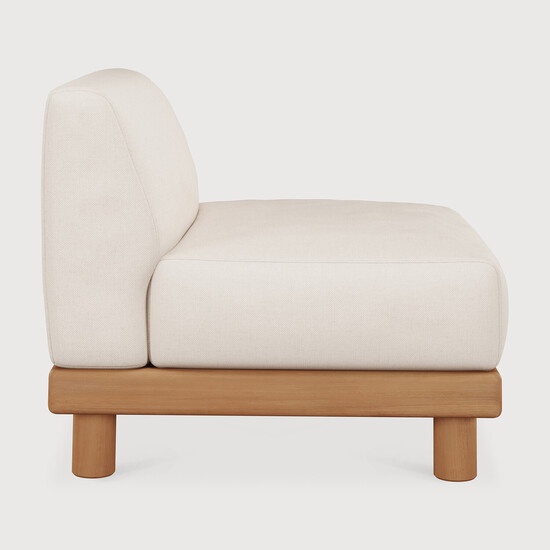 Monocle modular sofa profile view, two-seater