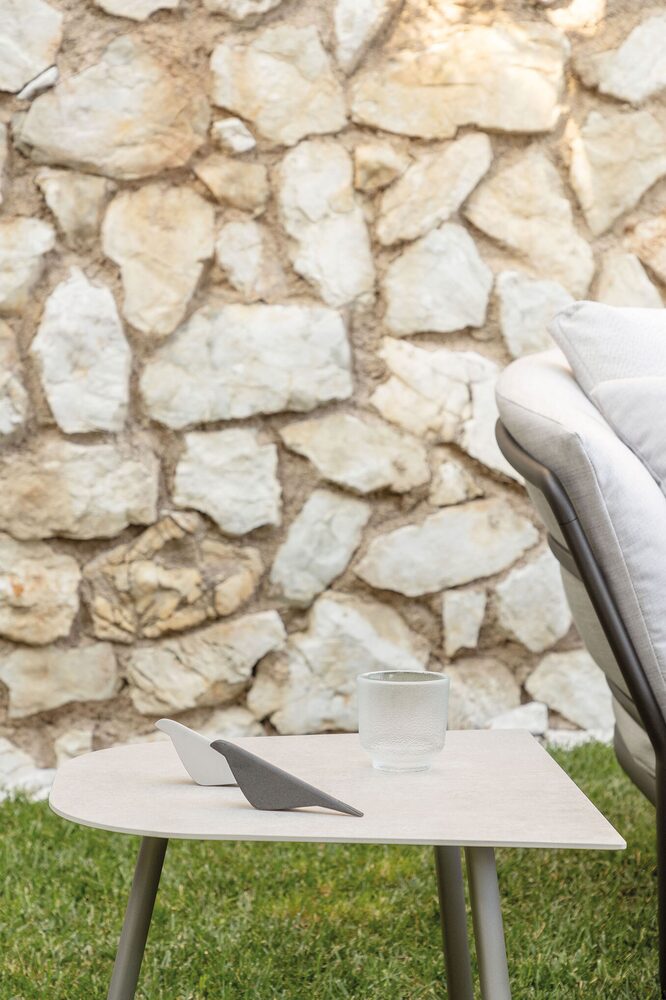 Decorative items styled outdoors