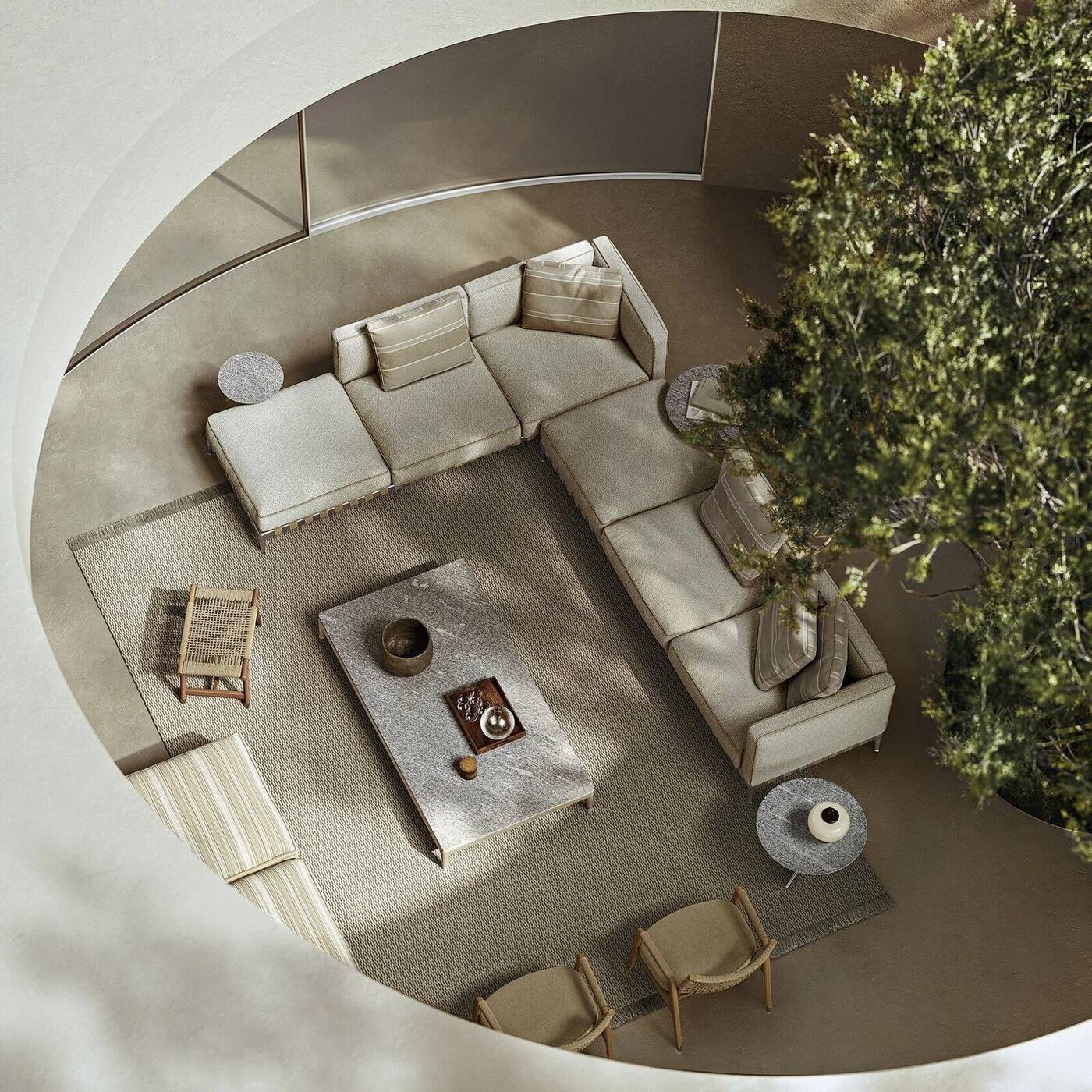 Flexform Atlante outdoor sectional sofa