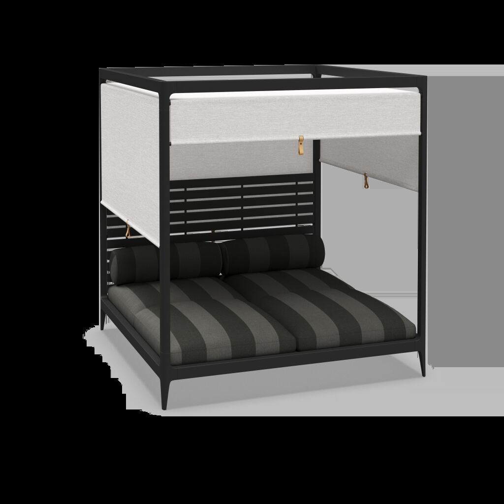 Grid CabanaDaybed with Aluminum Back & Screens