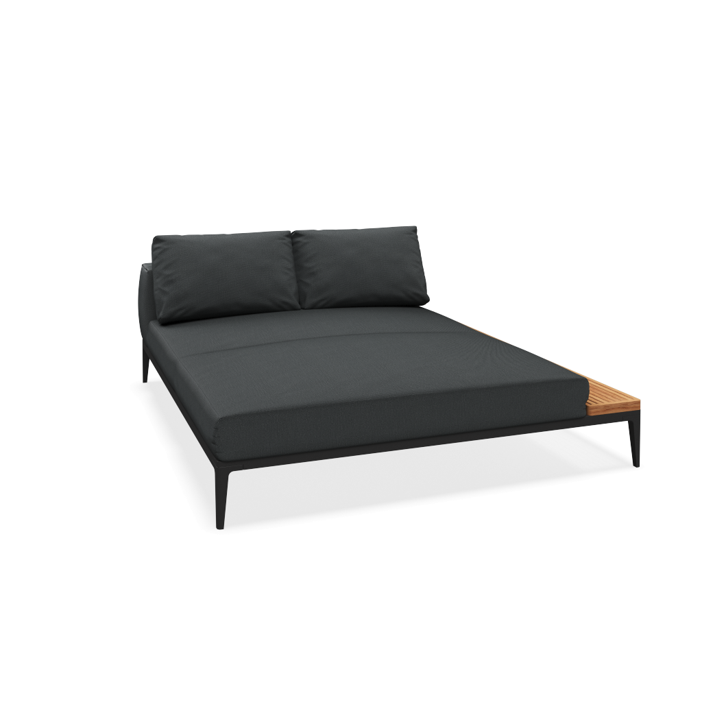 GridChill Chaise Unit Teak