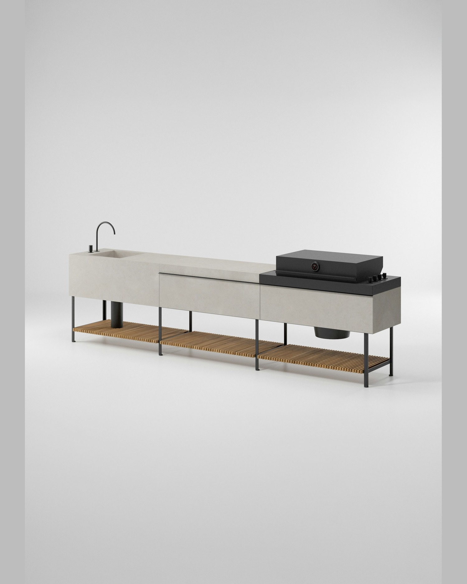 Base Kitchen Triple Module
