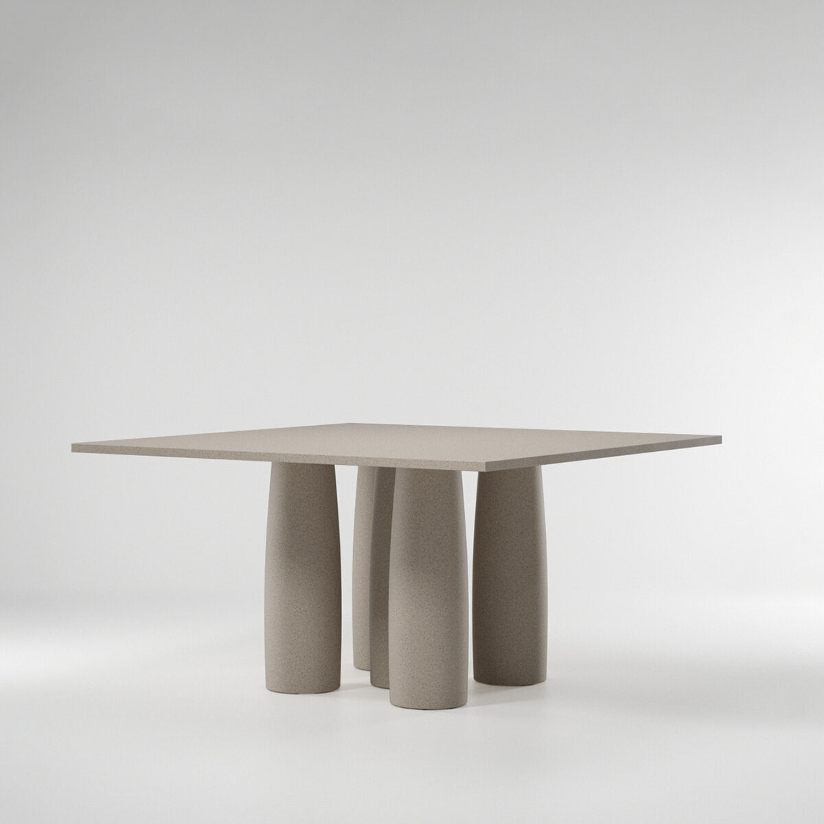 Il Colonnato Minera stone dining table 140 x 140 / 8 Guest