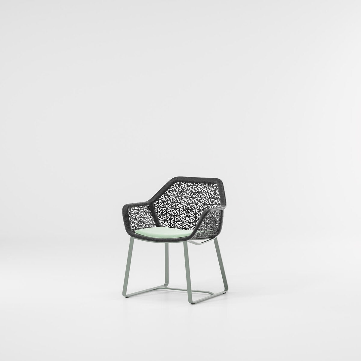 Maia Dining Armchair Aluminum Legs