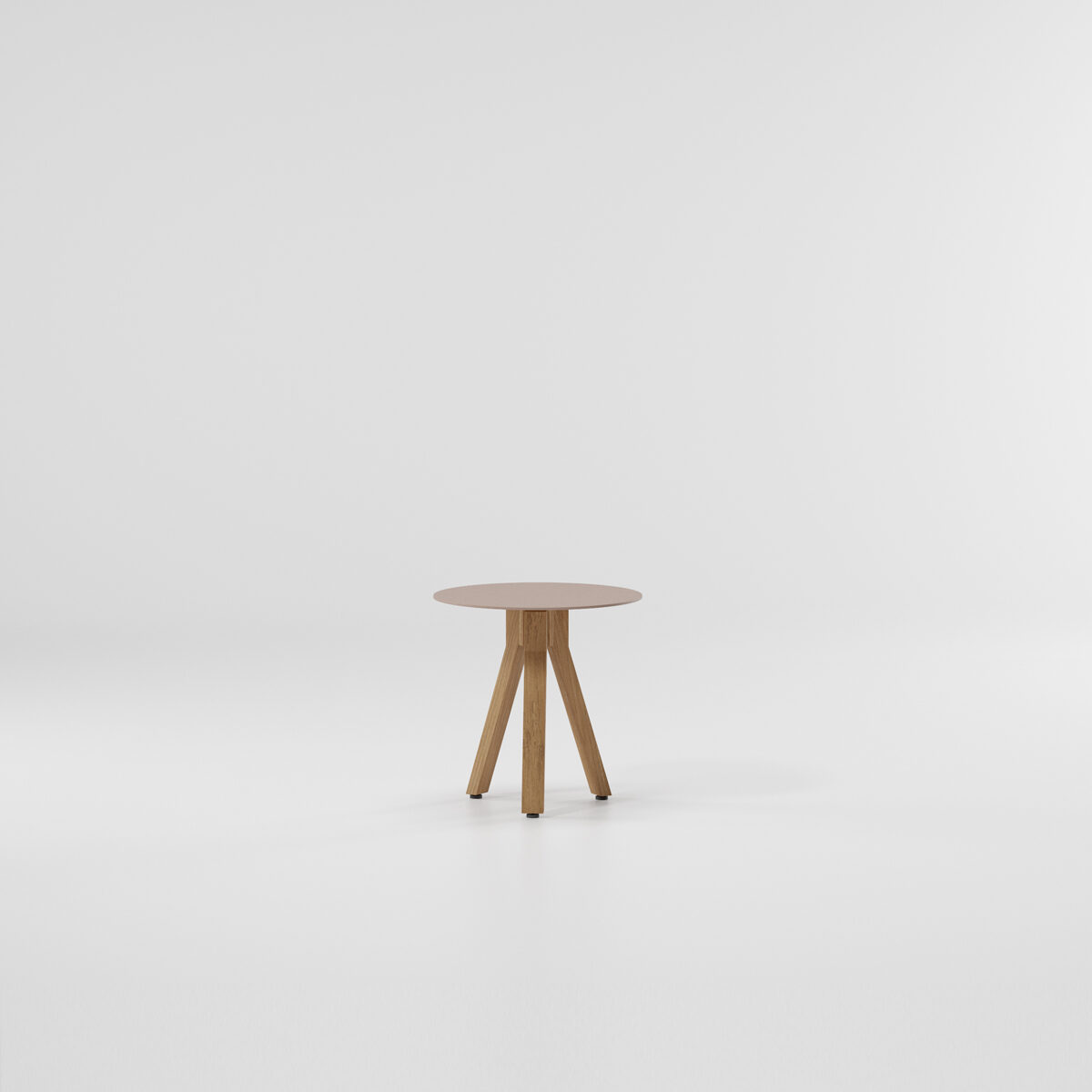 Maia Side Table D48 Teak Legs