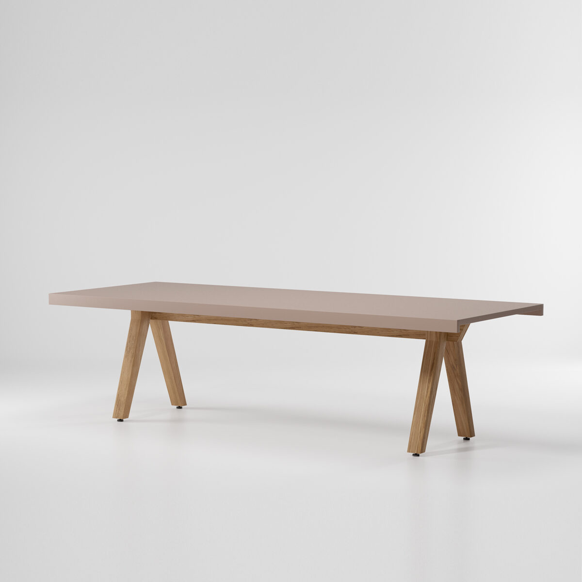 Maia Dining Table Top 10 Guests Teak Legs