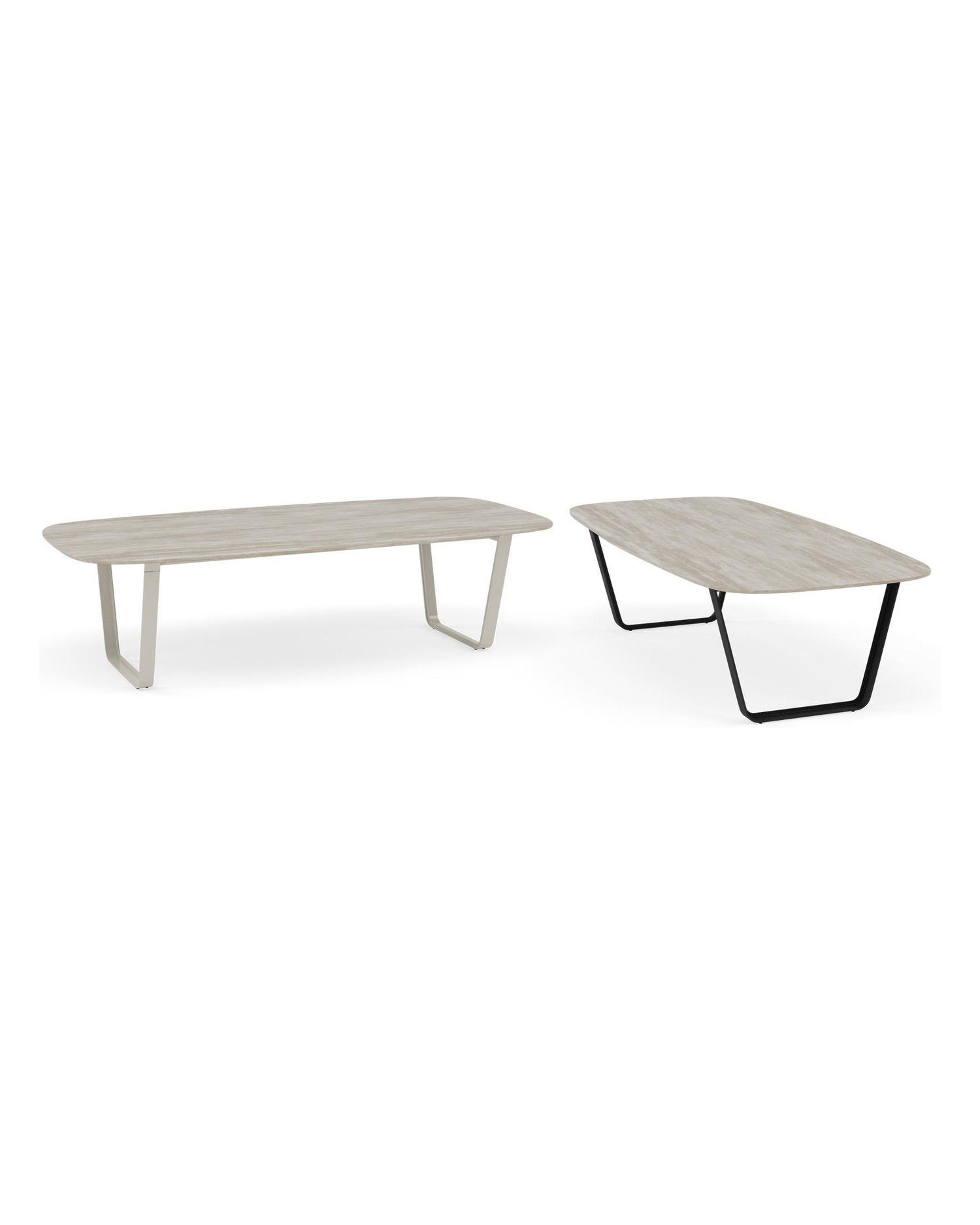 Air boat shaped dining table 280×132 73h, Manutti
