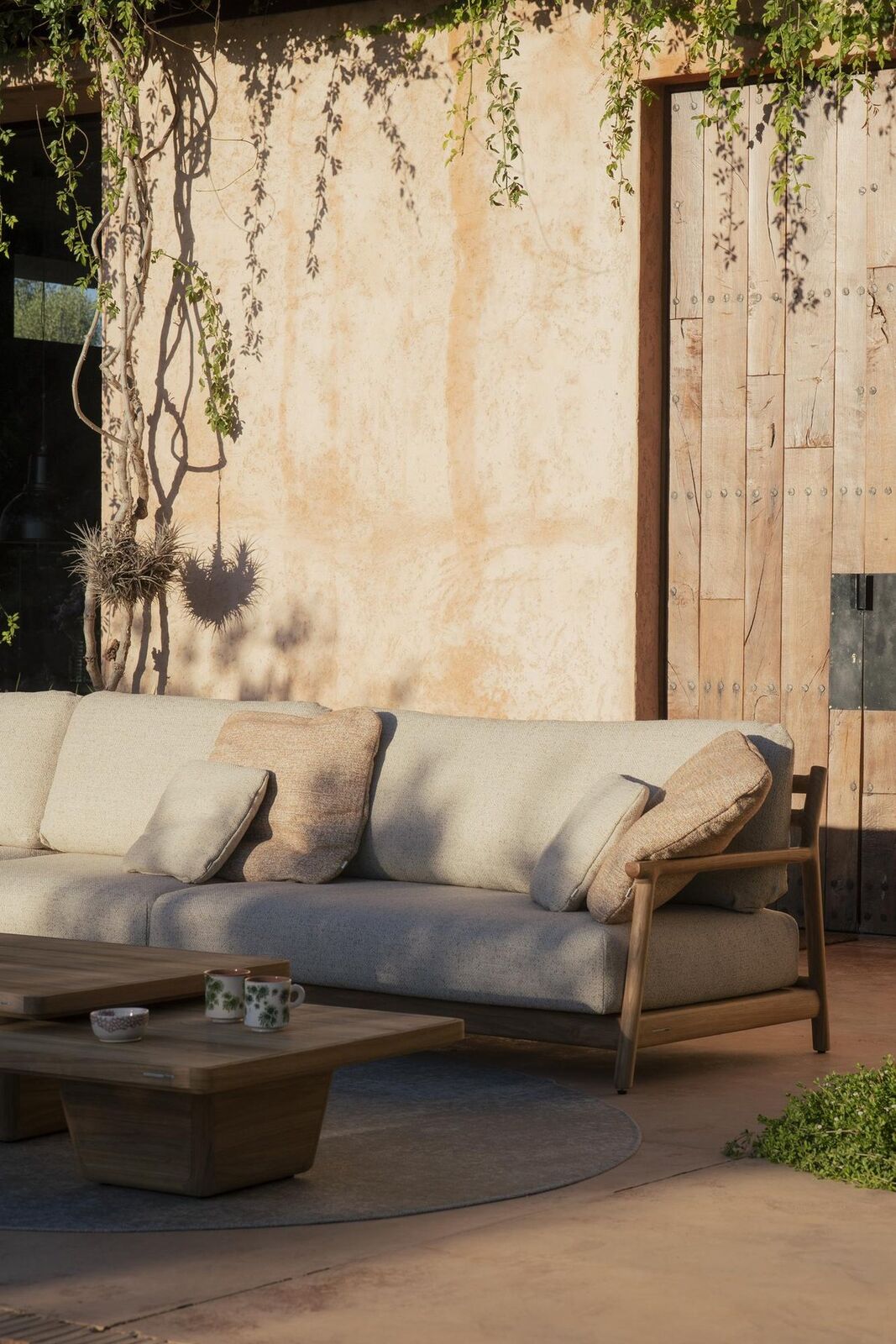Muyu chaise longue right, teak