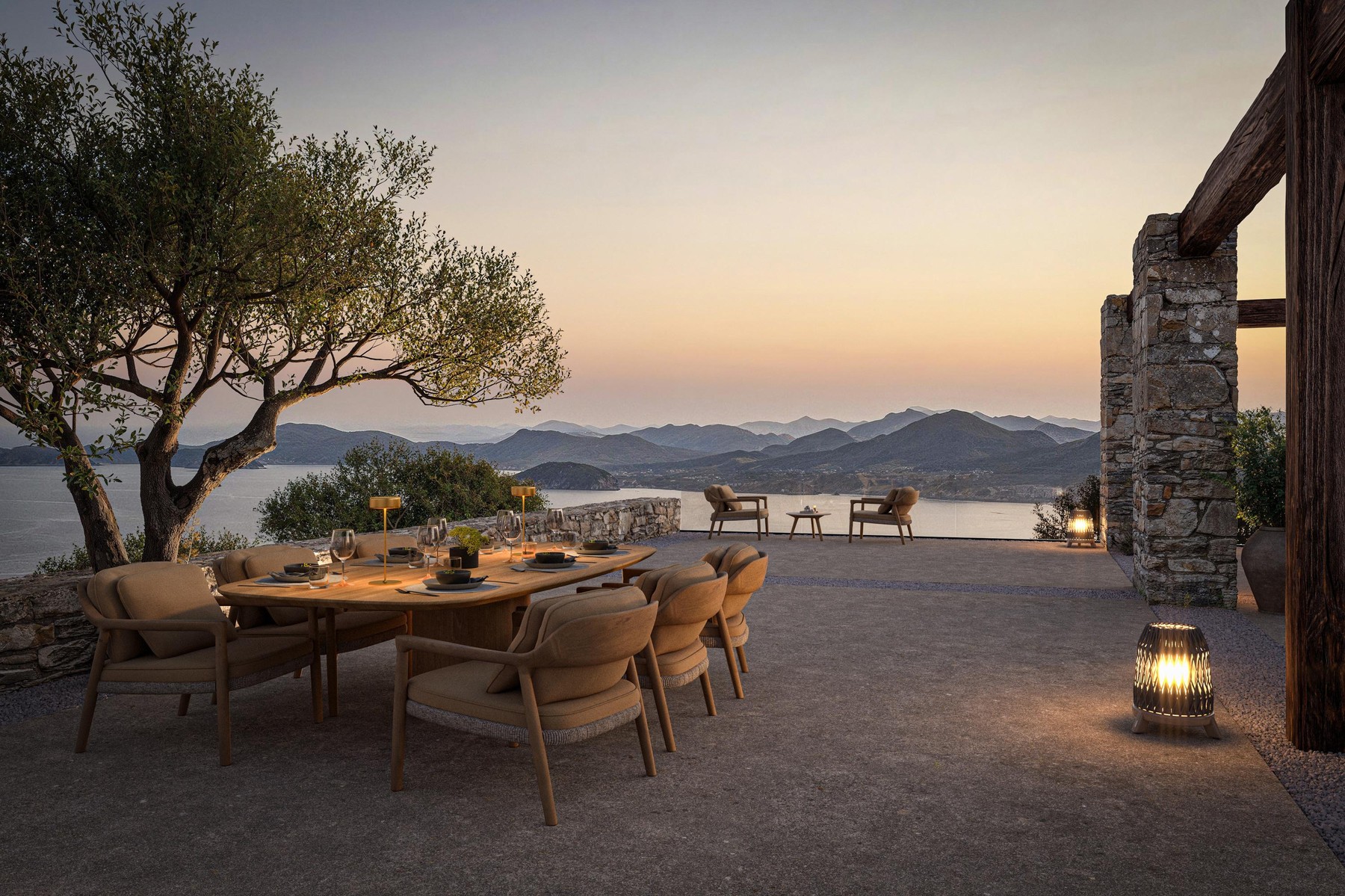 Ogado dining tables by Brent De Meulenaere for Manutti