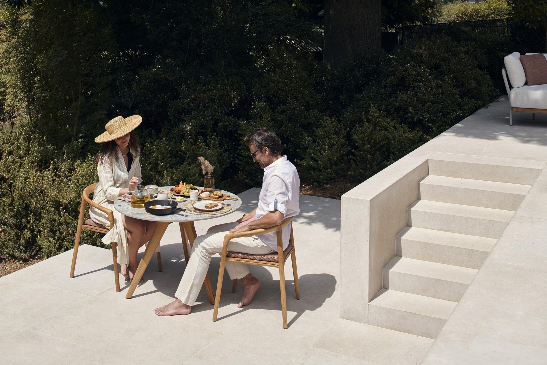 Solid dining chairs and stools by Lionel Doyen for Manutti