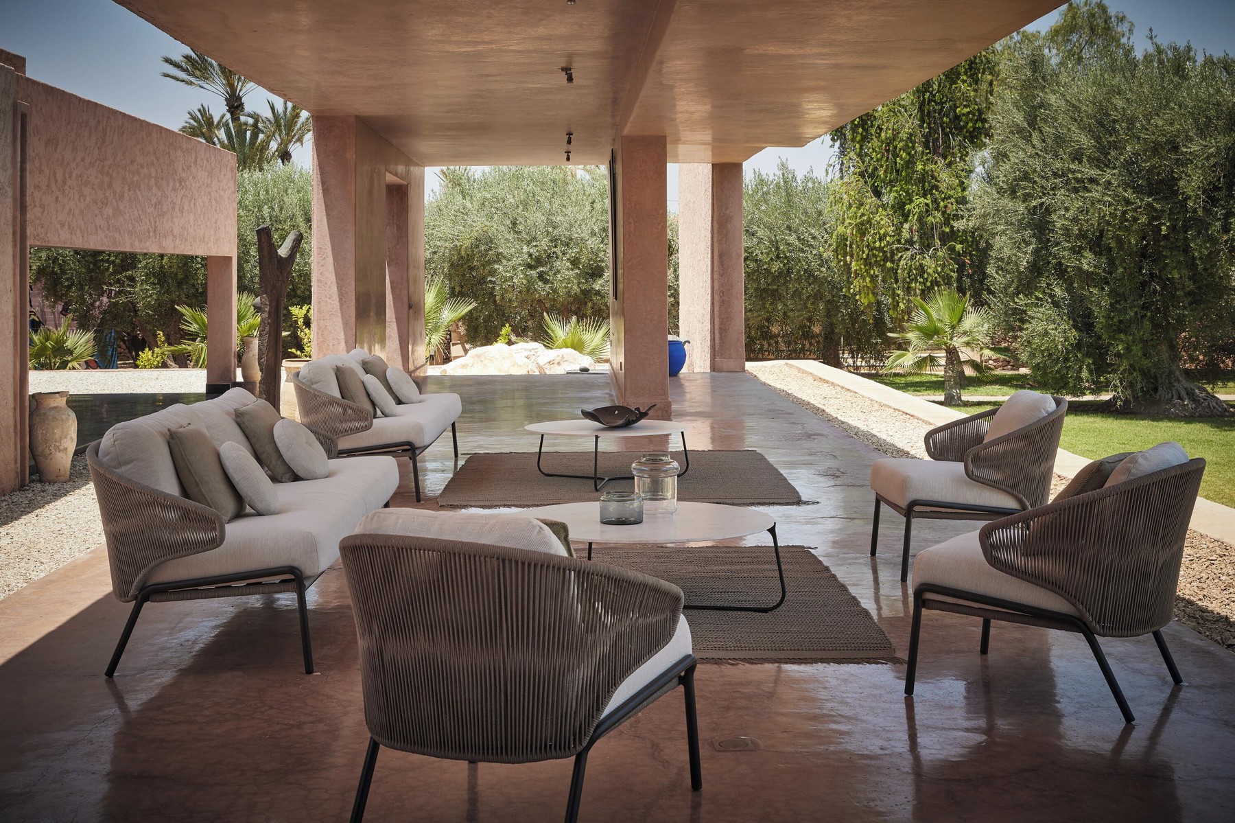 Twist outdoor rug by Manutti Design Studio for Manutti