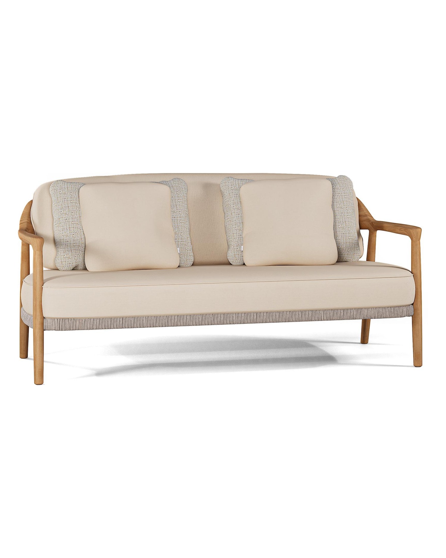 Yiko 2-seater sofa - with piping, Manutti