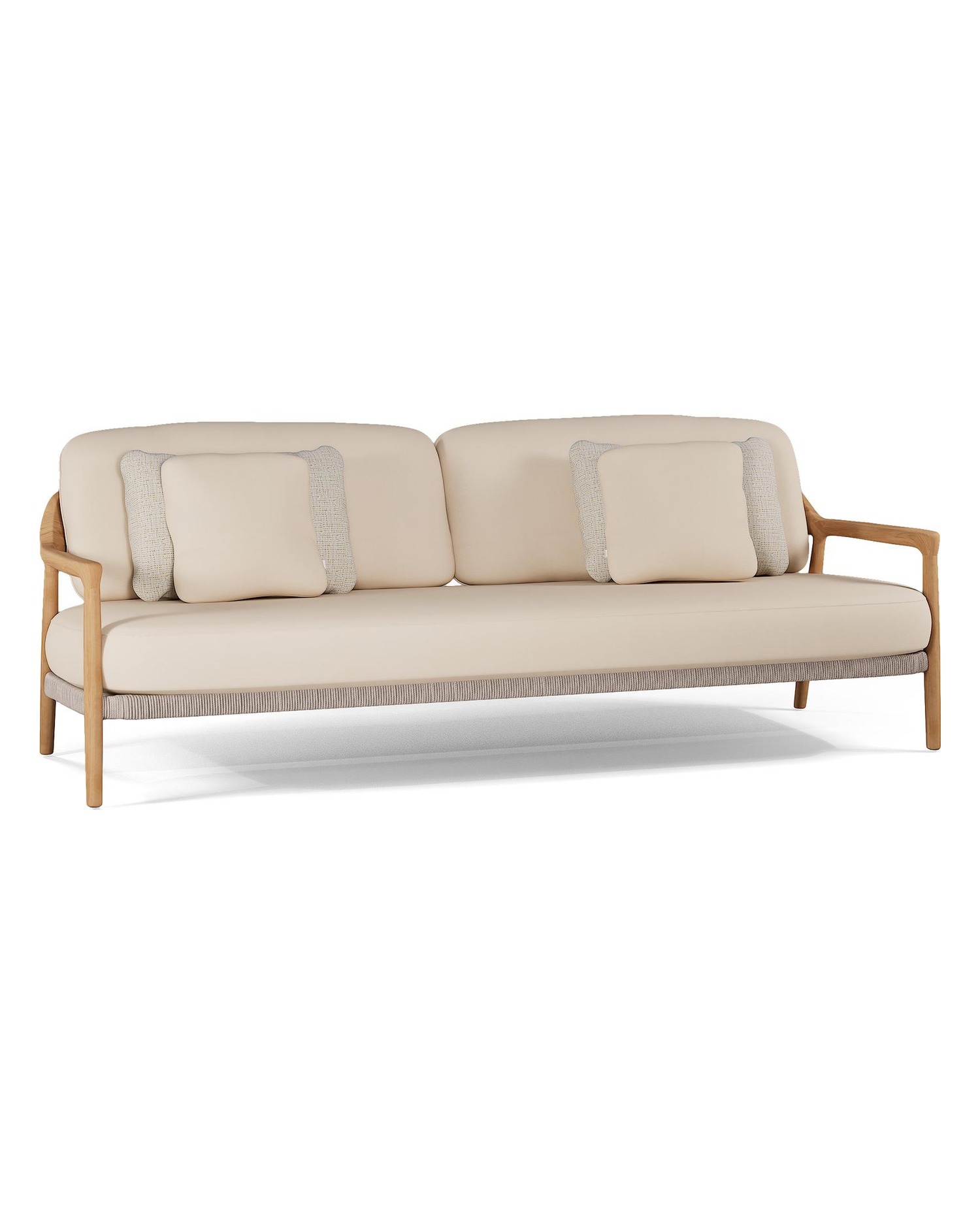 Yiko 3-seater sofa - with piping, Manutti