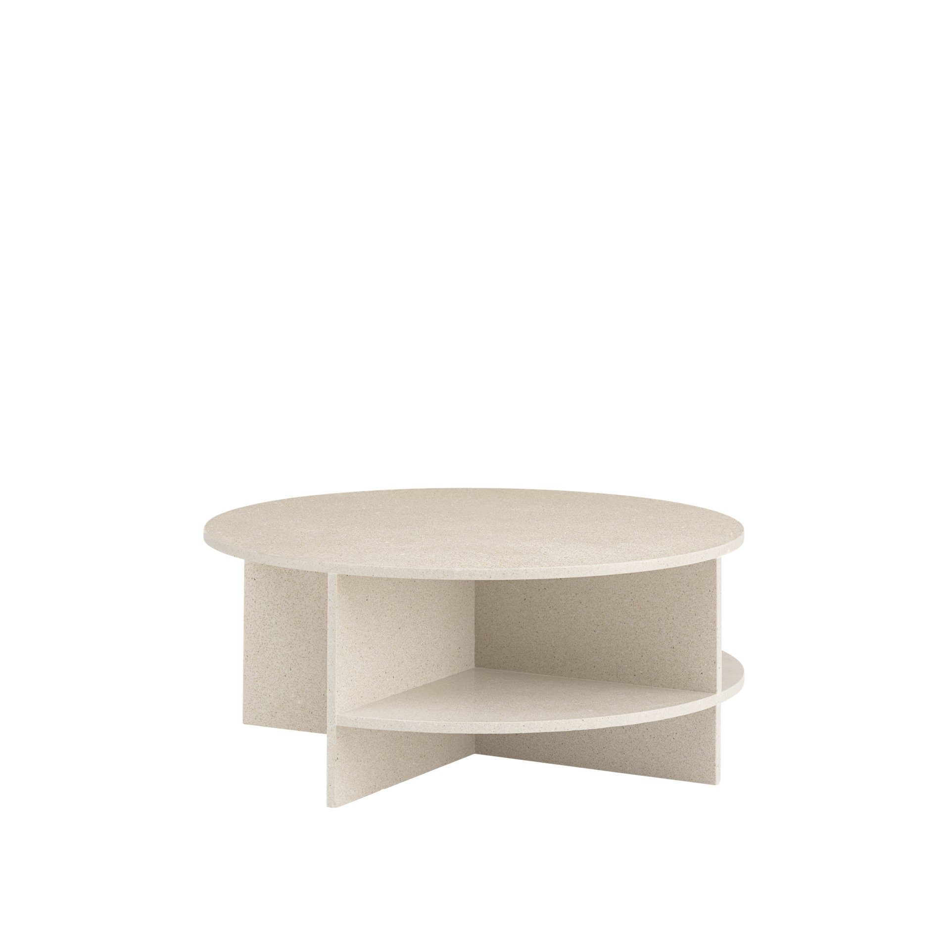 Halves Coffee Table, Light Taupe
