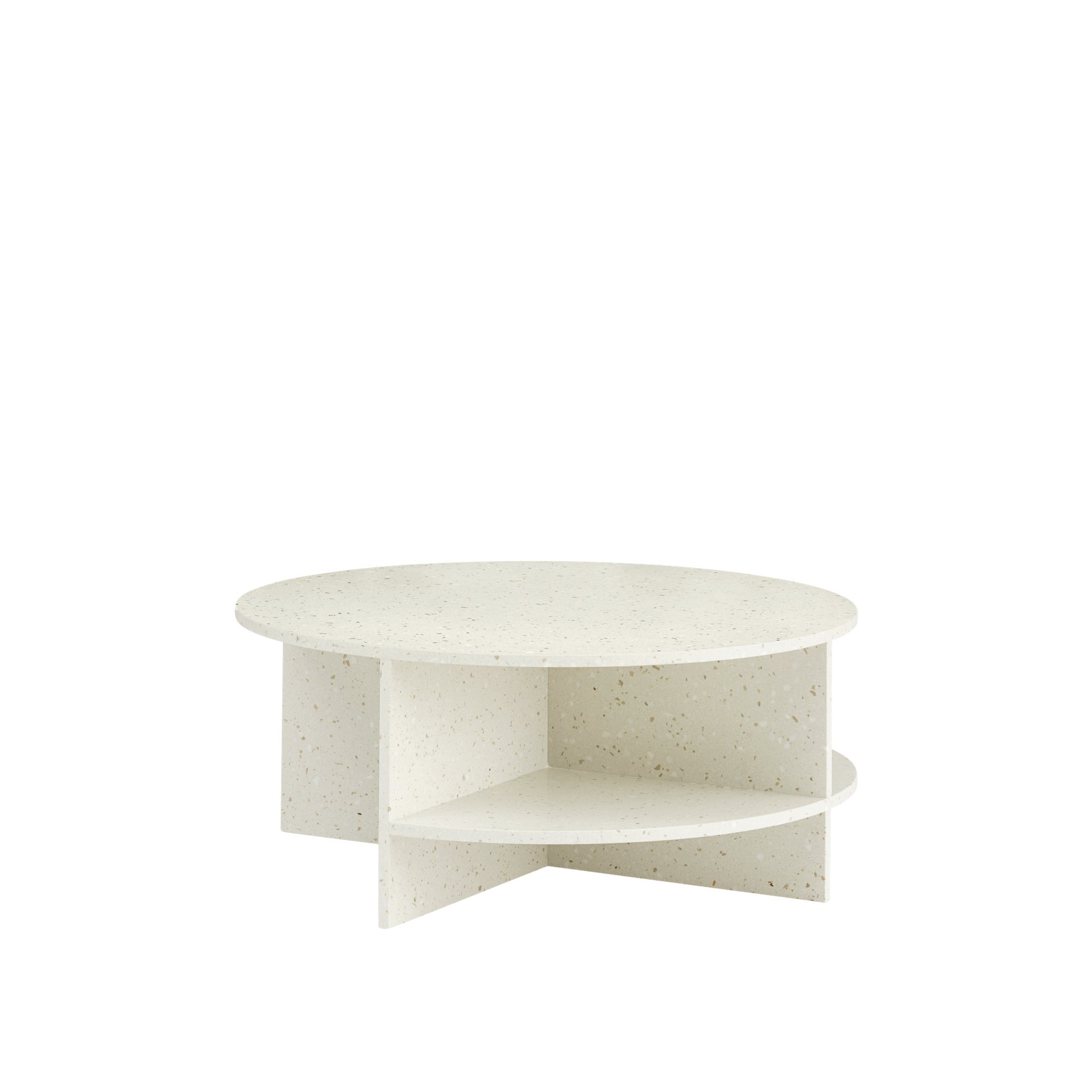 Halves Coffee Table, Off-White
