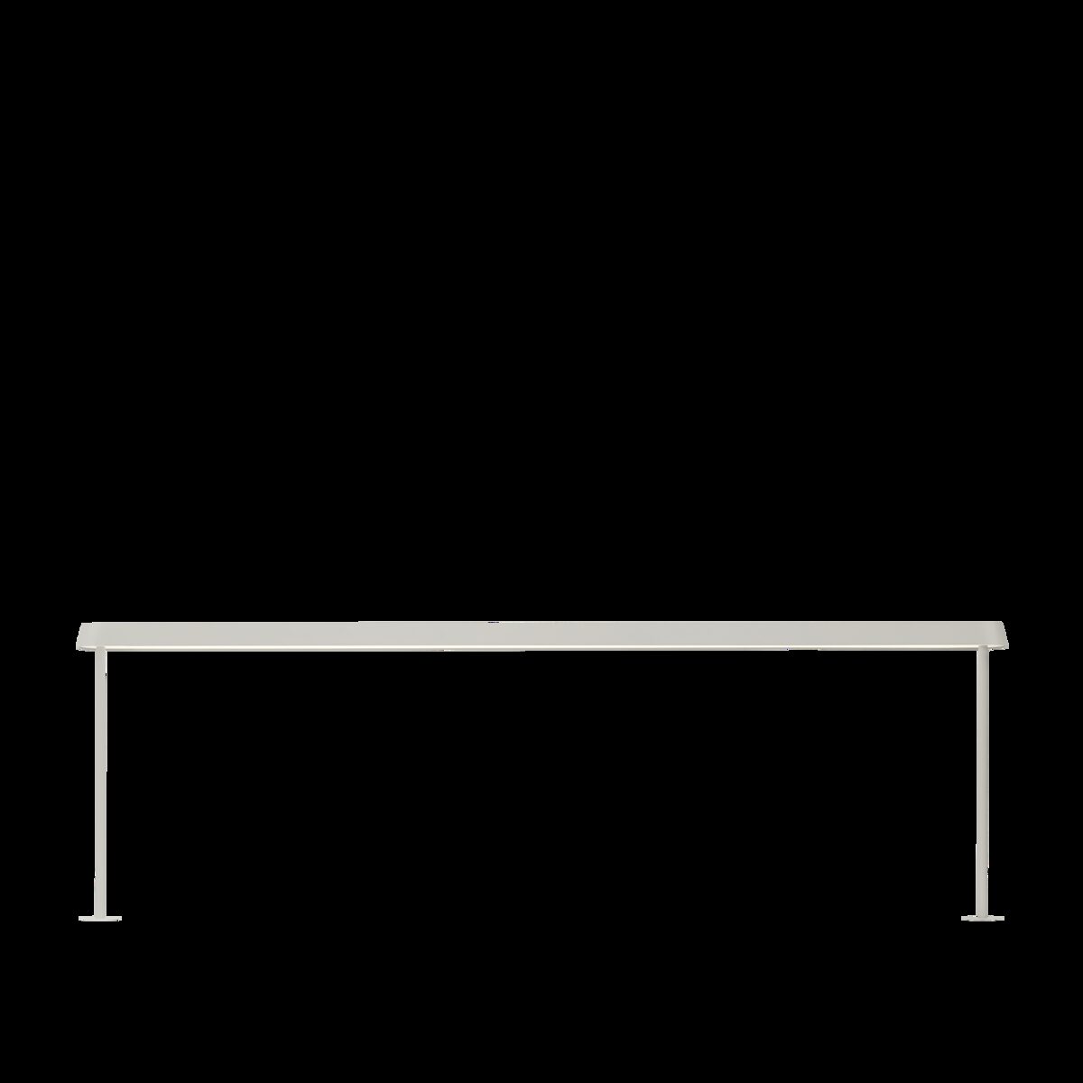 Linear Steel Café Table, Off-White