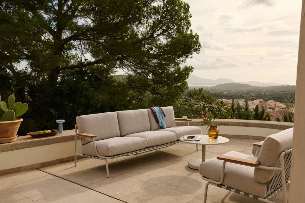Settle 3-Seater with Lounge Chair, Laze Gray