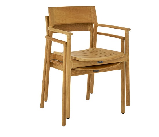 Teva chairs stacked
